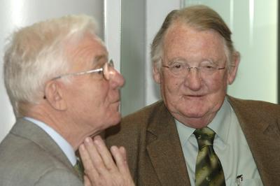 Dr Stephen Lock and Professor Sir Christopher Booth at the Witness Seminar on ‘Medical Ethics Education in Britain, 1963–1993’ on 9 May 2006