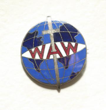 Dr Alan Jennings’ wife’s badge, ‘Women against war’